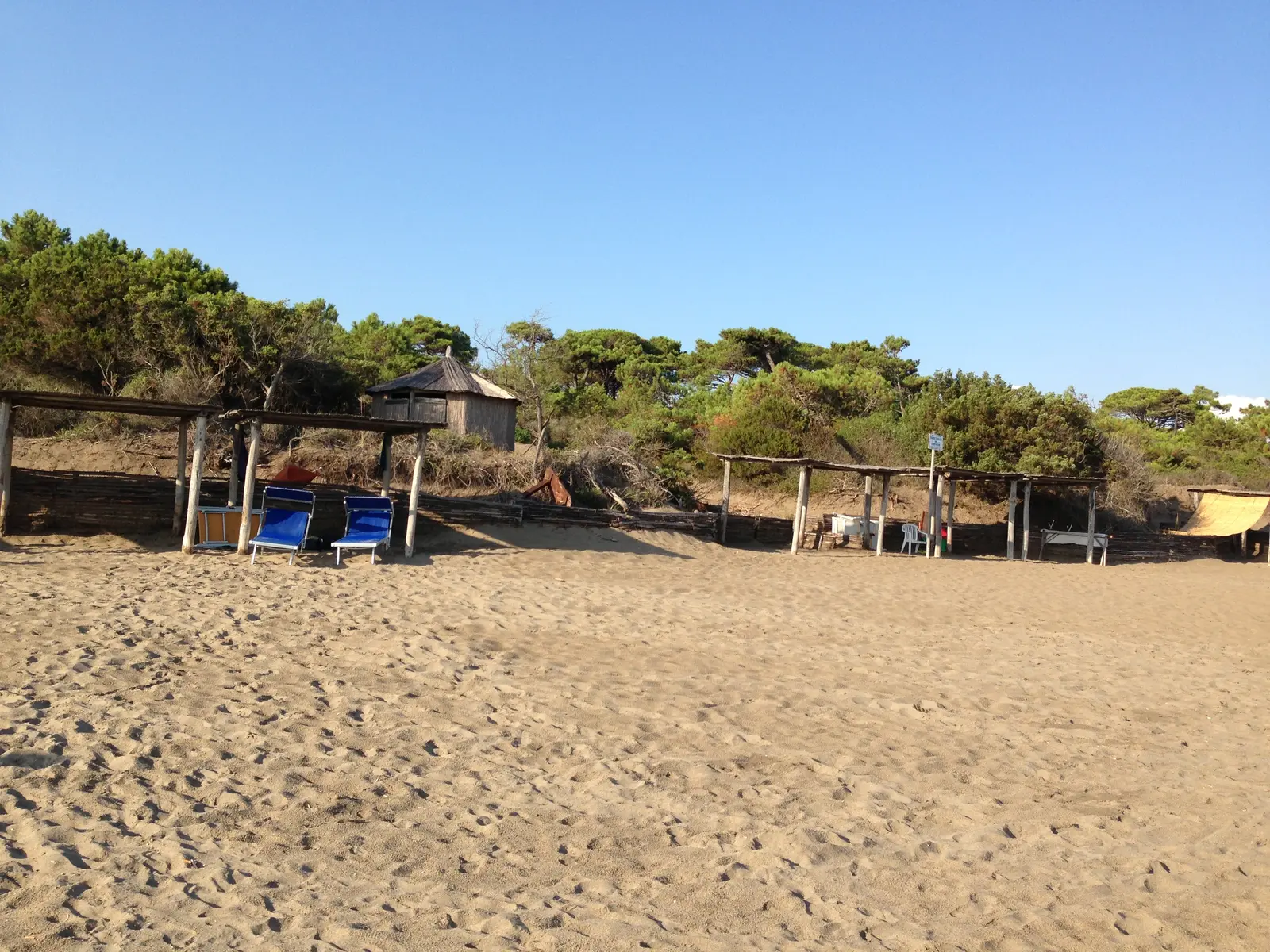 Private beach