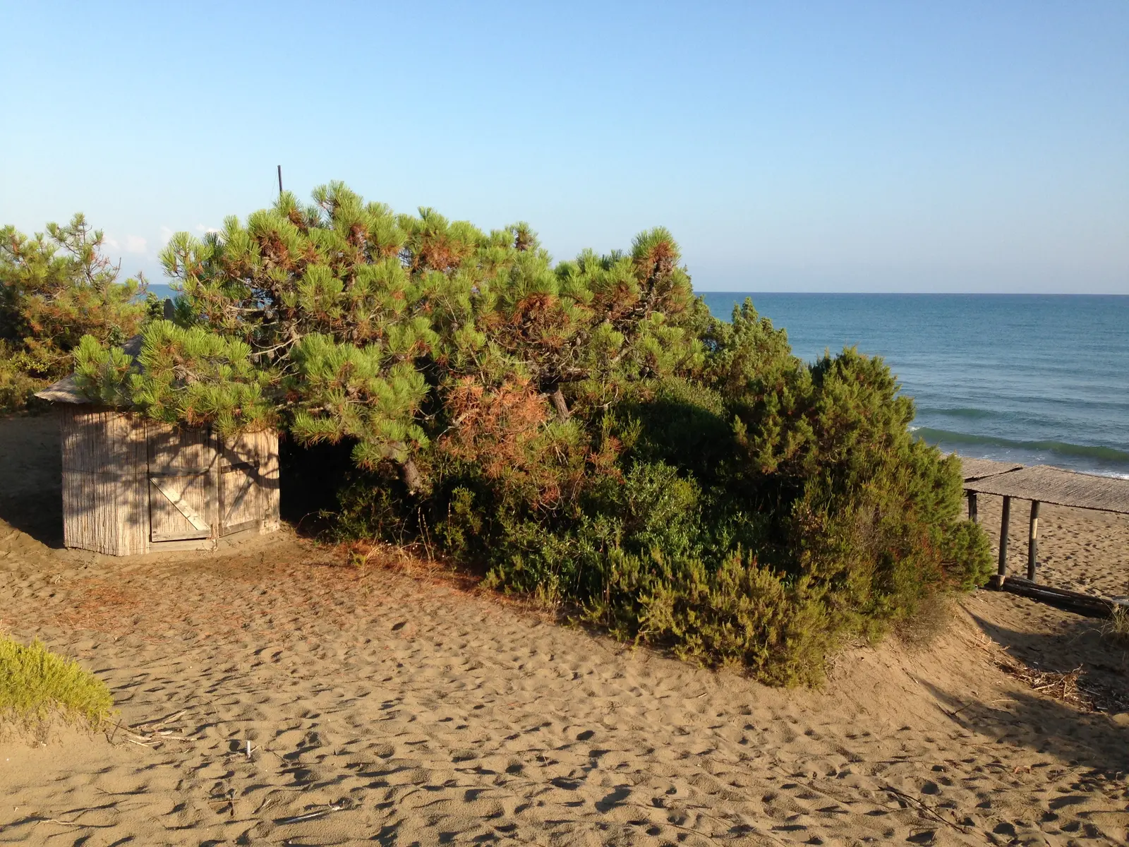 Private beach